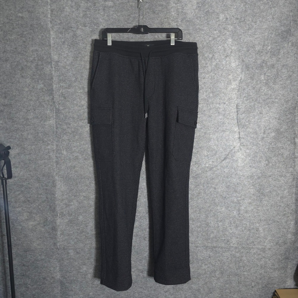 Banana Republic Wool Blend Twill Cargo Jogger Mens L Charcoal Grey Straight Pant